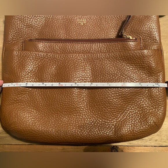 Fossil Brown Leather Crossbody Bag - Picture 6 of 7